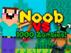 Игра Noob vs 1000 Zombies онлајн