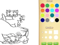 Игра Cats Coloring Book For Kids онлајн