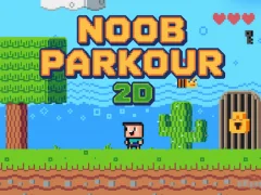 Игра Noob Parkour 2D онлајн