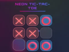 Игра Neon Tic Tac Toe онлајн