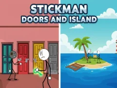 Игра Stickman Doors and Island онлајн