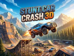 Игра Stunt Car Crash 3D онлајн