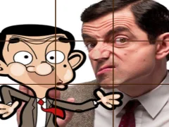 Игра Mr Bean Tile Puzzle онлајн