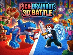Игра Pick Brainrot: 3D Battle онлајн