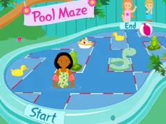 Игра Kelly Club: Pool Maze онлајн
