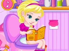 Игра Potty Train Baby Elsa онлајн