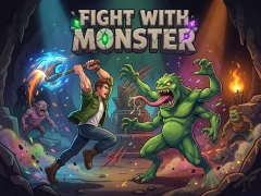 Игра Fight With Monster онлајн