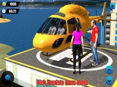 Игра Helicopter Taxi Tourist Transport онлајн