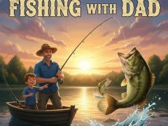 Игра Fishing with Dad онлајн