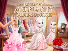 Игра Talking Tom Angela City Wedding Boutique онлајн