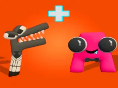 Игра Merge Alphabet: 2D Run онлајн