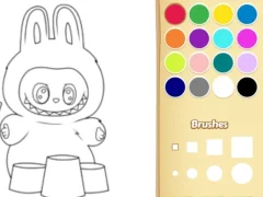 Игра Easy Labubu Coloring Book онлајн