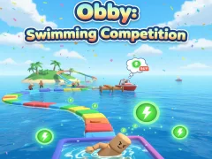 Игра Obby: Swimming competition онлајн