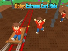 Игра Obby: Extreme Cart Ride онлајн