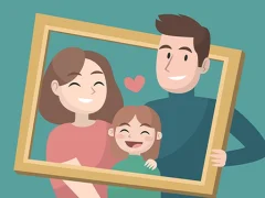 Игра Happy Family Puzzle онлајн