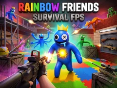 Игра Rainbow Friends Survival FPS онлајн