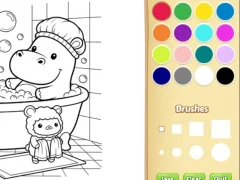 Игра Cozy Friends Coloring Book for Kids онлајн