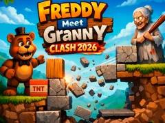 Игра Freddy Meet Granny Clash 2026 онлајн