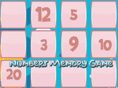 Игра Memory Game With Numbers онлајн