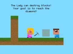 Игра Lady And Nubik Build And Dig онлајн