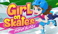 Игра Girl on Skates Paper Blaze онлајн