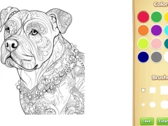 Игра Dog Coloring Book for Adults онлајн
