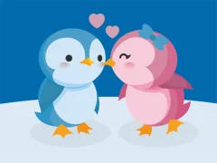 Игра Cute Penguin Puzzle онлајн