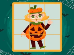 Игра Halloween Puzzles онлајн