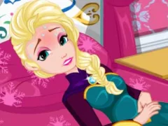 Игра Elsa Stomach Virus онлајн