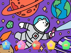 Игра Color By Code Space Bear онлајн
