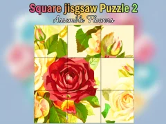Игра Square jigsaw Puzzle 2  Assemble Flowers онлајн