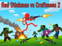 Игра Red Stickman Vs Craftmans 2 онлајн