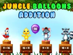 Игра Jungle Balloons Addition онлајн