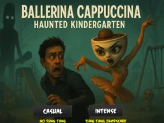 Игра Ballerina Cappuccina Haunted Kindergarten онлајн