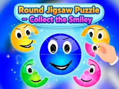 Игра Round jigsaw Puzzle - Collect the Smiley онлајн