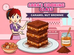 Игра Sara`s Cooking Class Caramel Nut Brownie онлајн