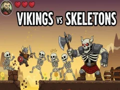 Игра Vikings Vs Skeletons онлајн