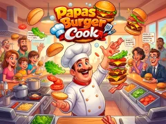 Игра Papas Burger Cook онлајн