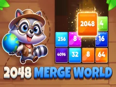 Игра 2048 Merge World онлајн