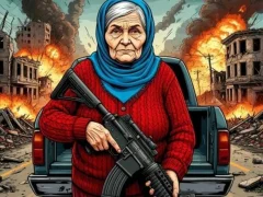 Игра Grandma with machine-gun: Apocalypsis онлајн