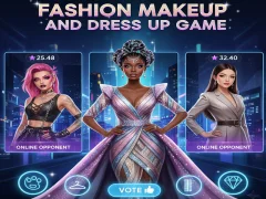 Игра Fashion Makeup And Dress Up Game онлајн