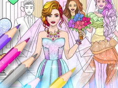 Игра Wedding Coloring Dress Up онлајн
