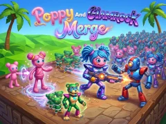 Игра Poppy And Glamrock Merge онлајн