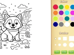 Игра Dog Coloring Book онлајн