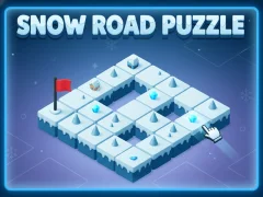 Игра Snow Road Puzzle онлајн