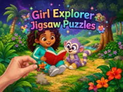 Игра Girl Explorer Jigsaw Puzzles онлајн