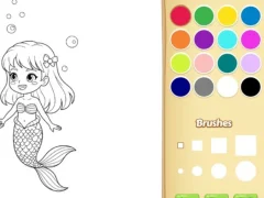 Игра Mermaid Coloring Book For Kids онлајн