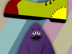 Игра Grimace vs giant clown shoes онлајн