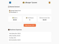 Игра Jburger Tycoon онлајн