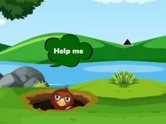 Игра Help Injured Bird Fallen Down онлајн
